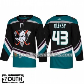 Anaheim Ducks Steve Oleksy 43 Adidas 2018-2019 Alternate Authentic Shirt - Kinderen